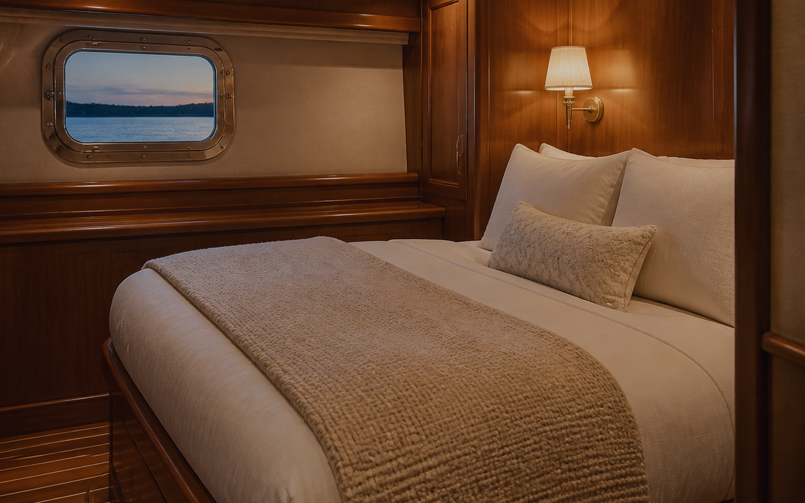 Quiet cabin light.