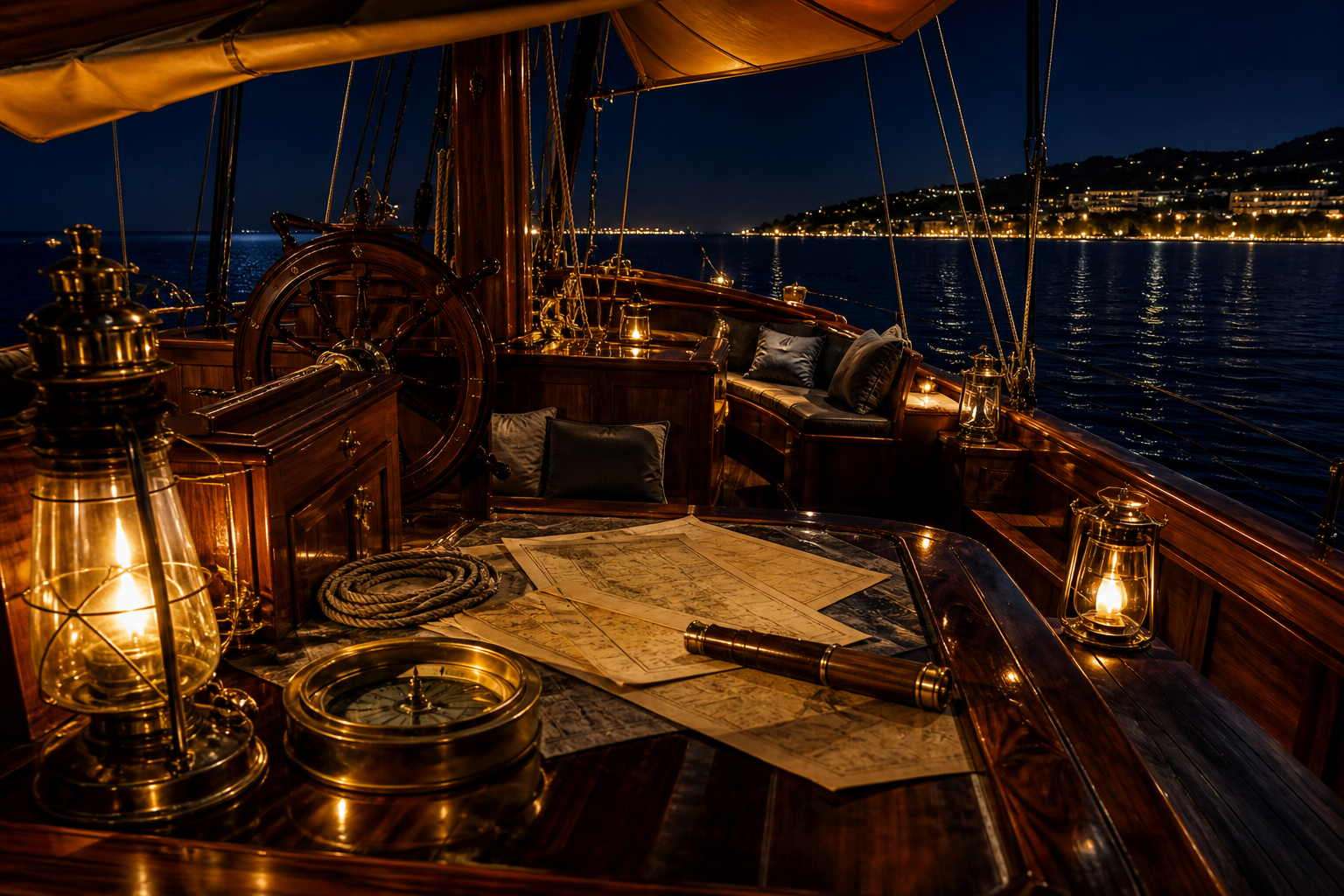 Pirate Night on the yacht.