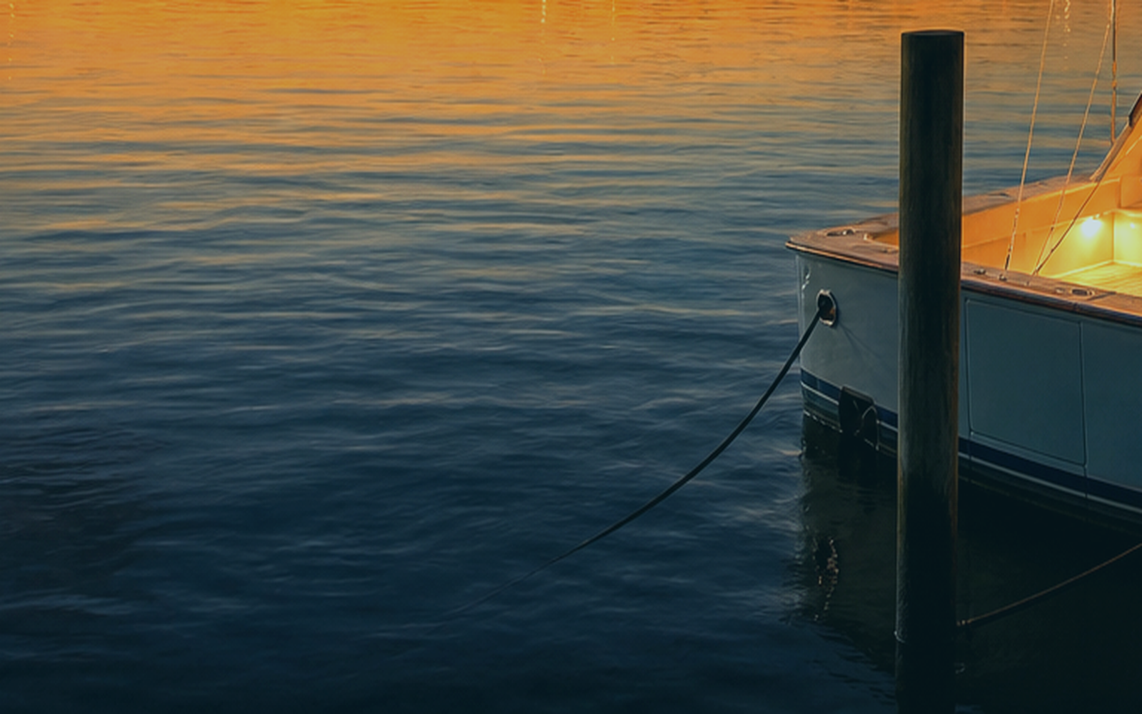 Water off the hull.
